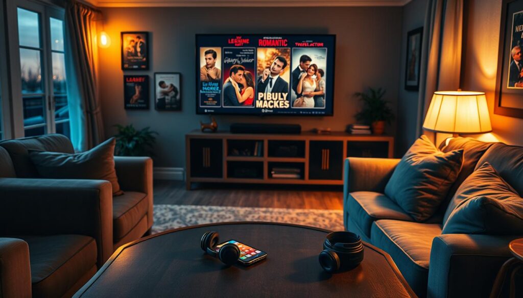 Aplicativos de filmes românticos