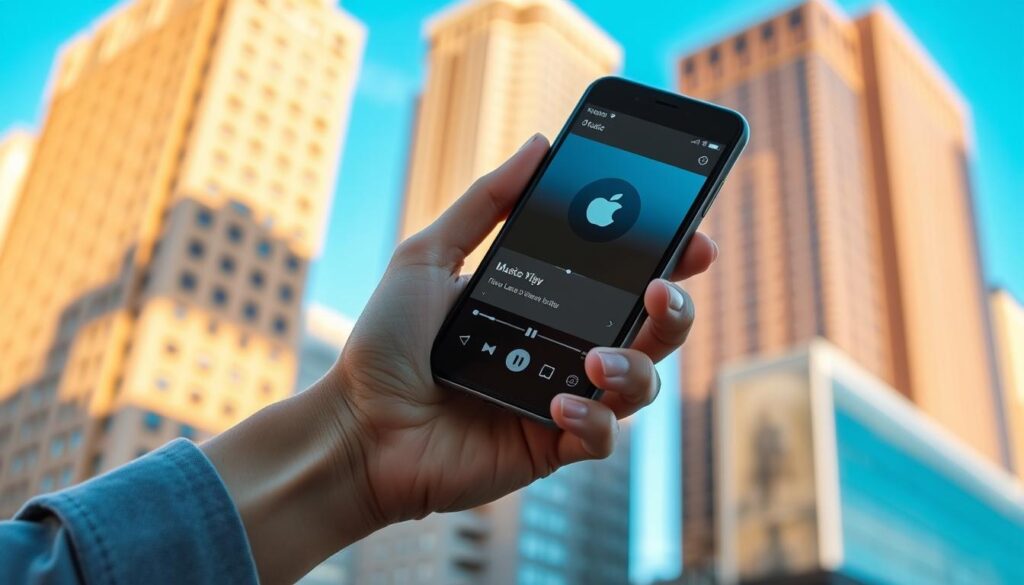 ouvir música no celular