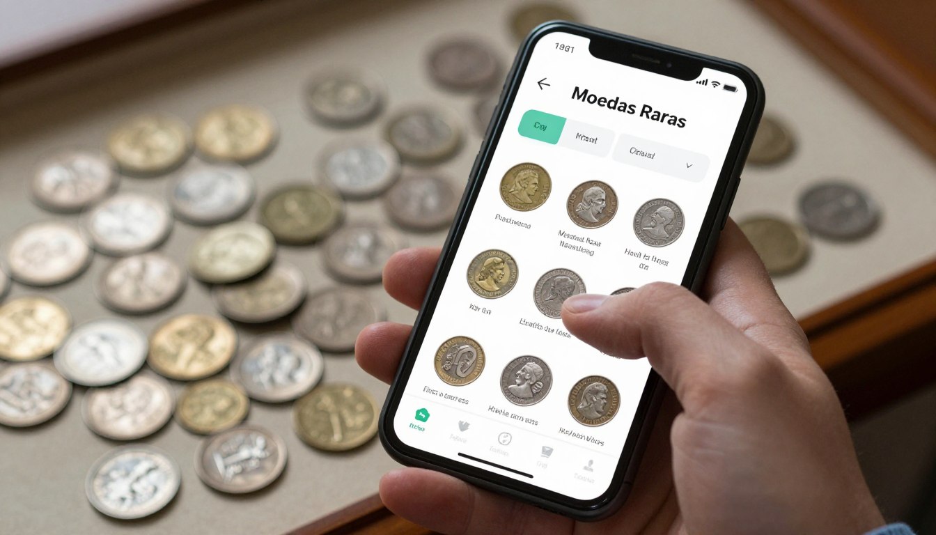 Moedas raras app: descubra se suas moedas podem valer muito