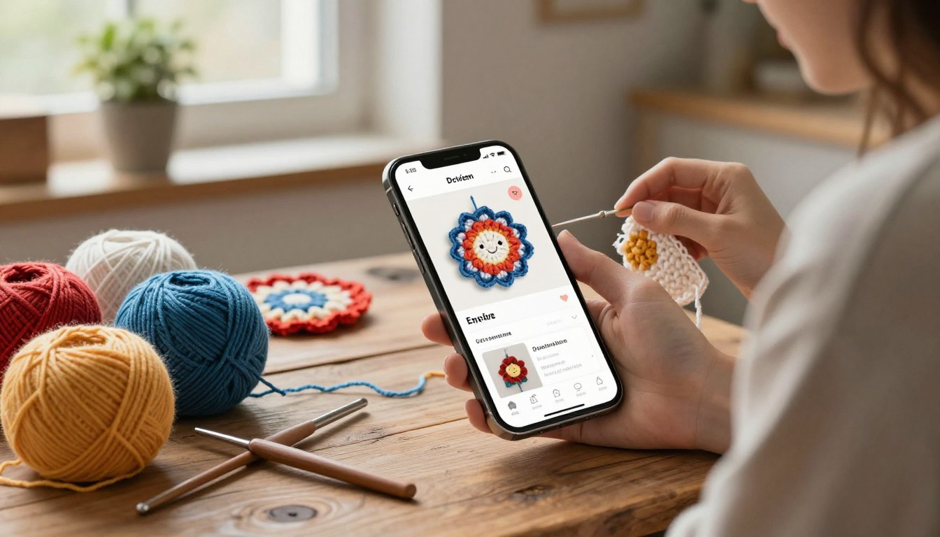 Aprenda Crochê com Aplicativo de Crochê Gratuito no Celular