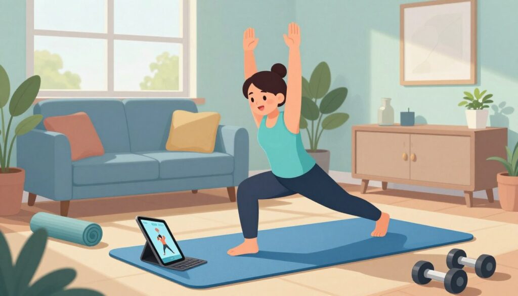 benefícios de usar um aplicativo de treino em casa
