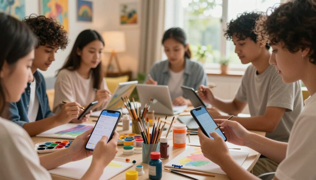 vantagens de fazer aulas de pintura pelo celular