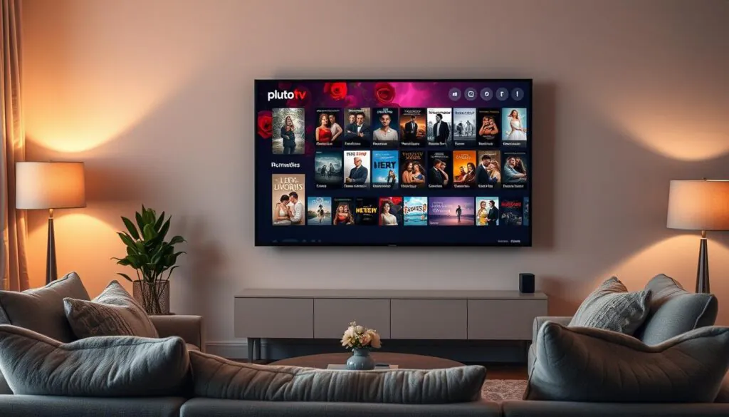 filmes românticos no PlutoTV