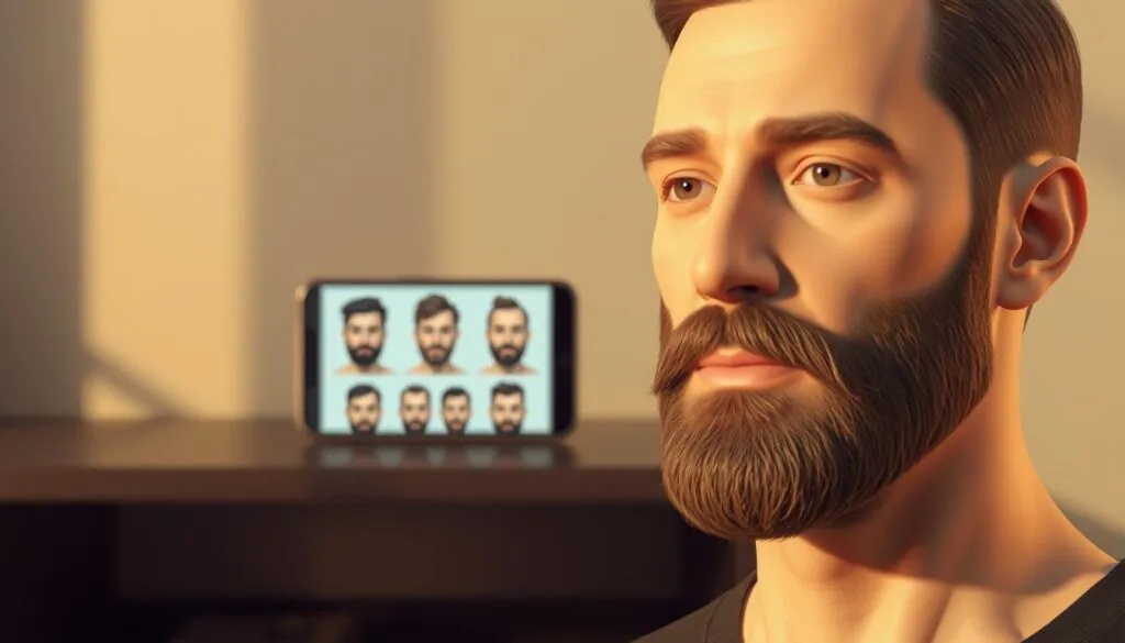 simulador de barba simulador de barba