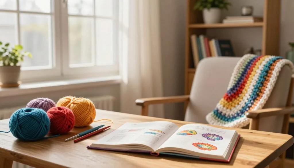 Tutoriais de crochê em casa