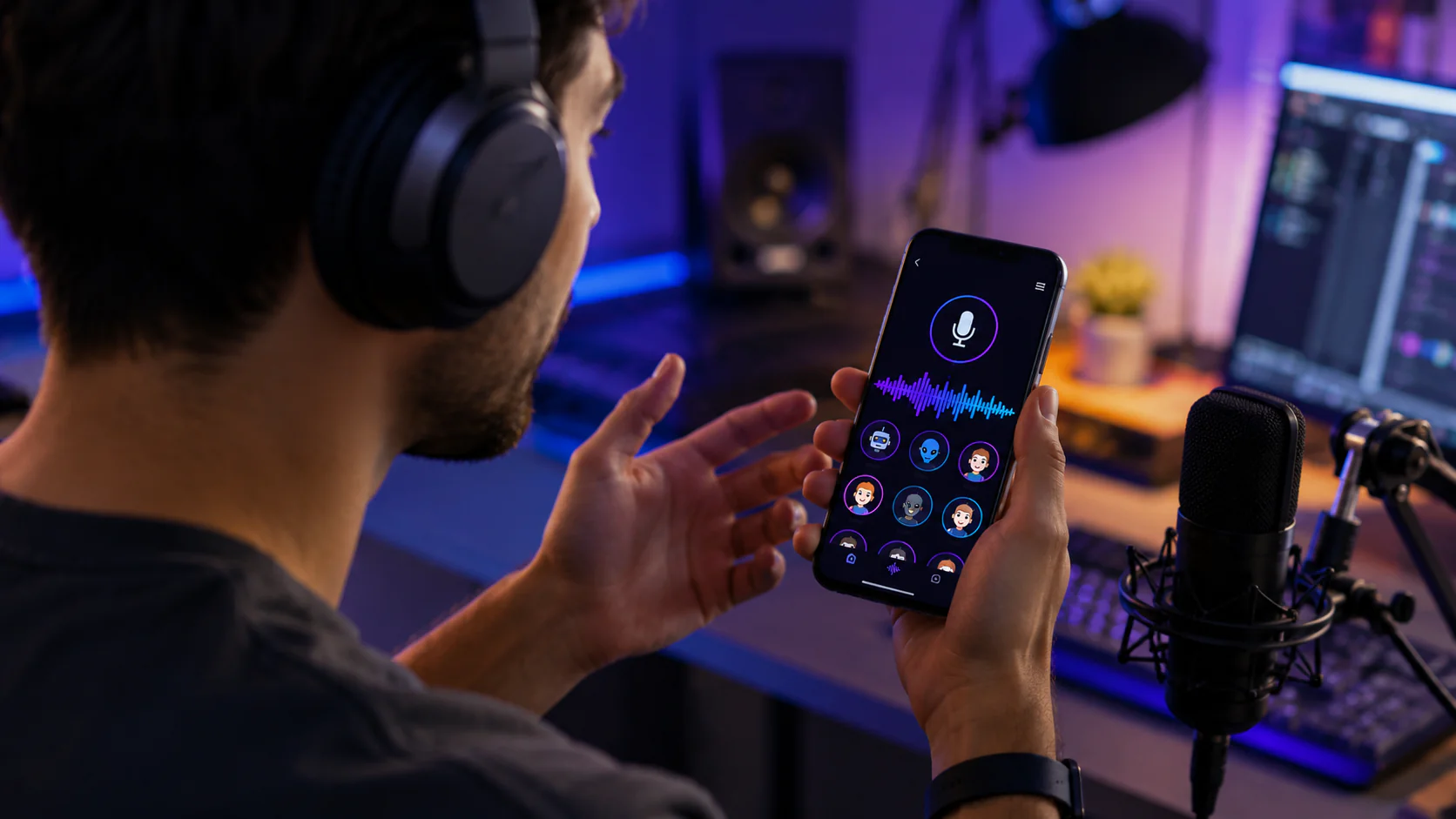 Aplicativo de Mudança de Voz com Inteligência Artificial