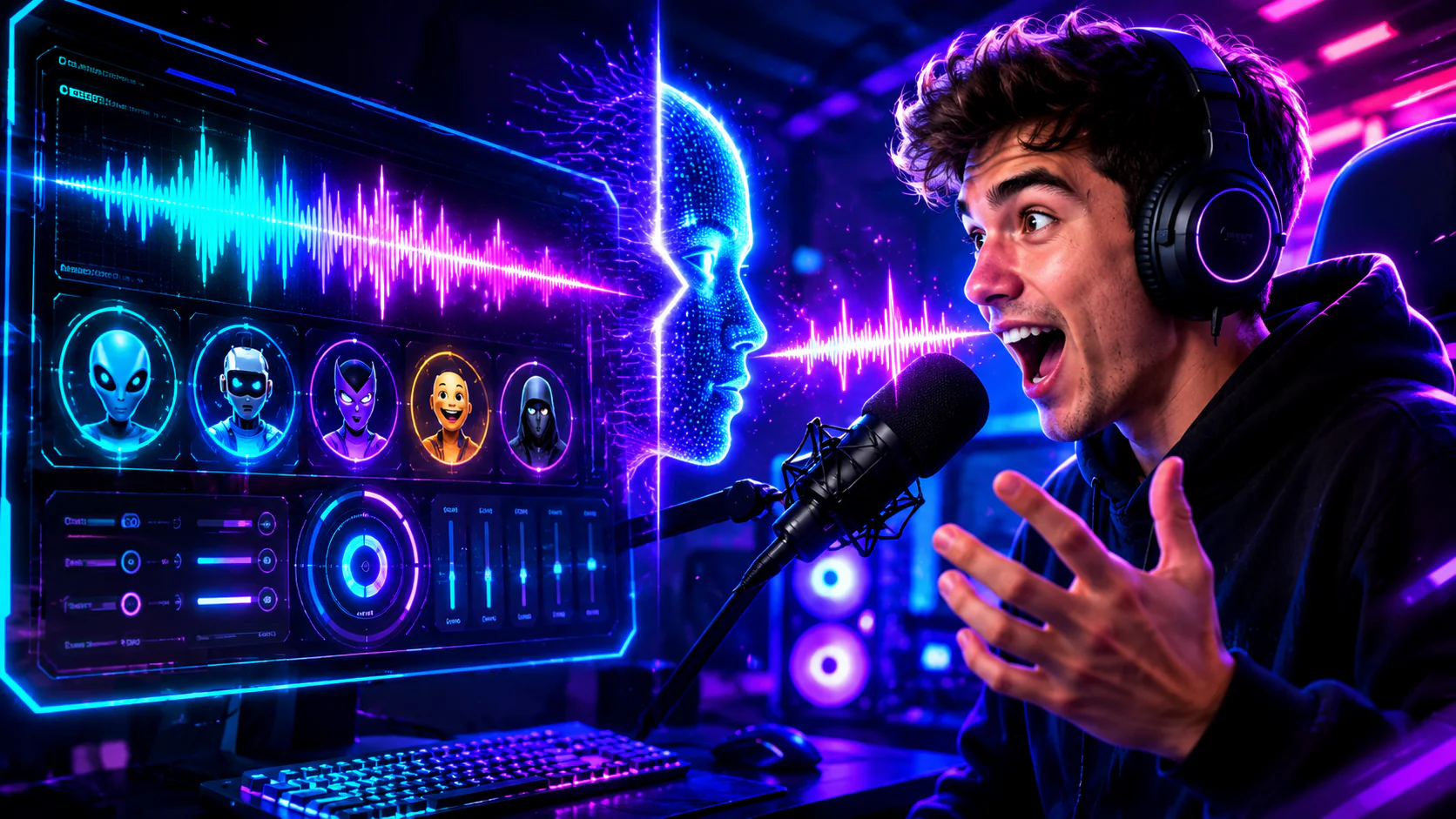Mudança de Voz com Dubbing AI: Use Grátis em Tempo Real